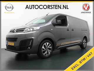 Citroën Jumpy XL 2.0HDI 145pk L3 3Pers.Navi Apple Carplay Android Auto Financial Lease €301,- p/mnd Airco 2xSchuifdeur Pdc Cruise DAB+ Bordherkenning WiFi Citroen Connect Regen/Lichtsensor Dodehoeksensor SpoorAssist Voorruit+Wisserverwarmd 1e Eigenaar Euro 6 370Nm koppel nieuwprijs 51.000 euro inc bpm