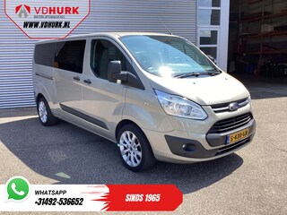 Ford Transit Custom 2.0 TDCI 130 pk L2 EXPORT ONLY EUR6 9 Pers/ 9P/ Airco/ Cruise/ PDC/ LMV/ Trekhaak