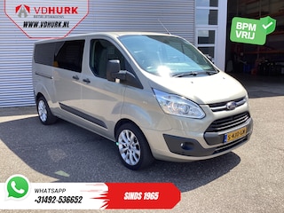 Ford Transit Custom 2.0 TDCI 130 pk L2 EXPORT ONLY EUR6 9 Pers/ 9P/ Airco/ Cruise/ PDC/ LMV/ Trekhaak