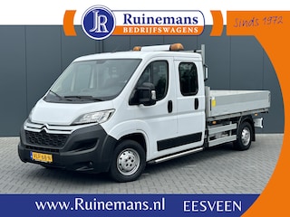 Citroën Jumper 2.2 140 PK EURO 6 / PICK UP / OPEN LAADBAK / 1e EIG. / 40.591 KM !! / 7 PERS. DUBBEL CABINE / 2.5 TONS TREKHAAK / PARKEER SENSOREN