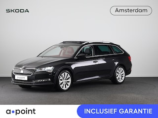 Skoda Superb Combi 1.5 TSI ACT Sportline Business 150 pk Automaat (DSG) | Verlengde garantie | Navigatie | Panoramadak | Elektr. trekhaak | Parkeersensoren | Achteruitrijcamera |