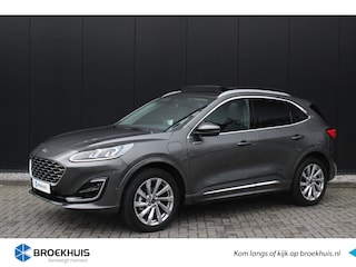 Ford Kuga 2.5 PHEV Vignale | Wegklap Trekhaak | Pano-dak | Adapt. Cruise | Head-Up | Full Adaptive LED | Standkachel | B&O audio | Elektrische Klep | Winter-pack | 100% Dealer Onderhouden | Lederen bekleding | Camera Voor en Achter | Automatisch Inparkeren | ALLE b