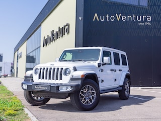 Jeep Wrangler Unlimited 4xe 380 Sahara | Camera | Leder | Adaptive Cruise | Stoel/stuur verwarm.