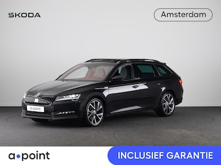 Skoda Superb Combi 1.5 TSI ACT Sportline Business 150 pk Automaat (DSG) | Verlengde garantie | Navigatie | Panoramadak | Parkeersensoren | Adaptieve cruise control | Elektr. voorstoelen met memory | Stoelverwarming v/a |