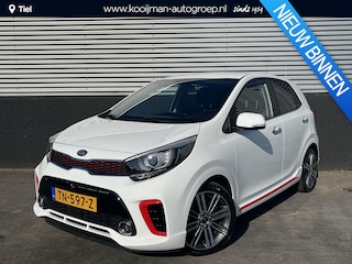 Kia Picanto 1.0 T-GDI GT-Line 100 PK! Navigatie, Lederen bekleding, 1e eign. Dealeronderhouden, NL-auto, Smart Key, LMV, Parkeersensoren