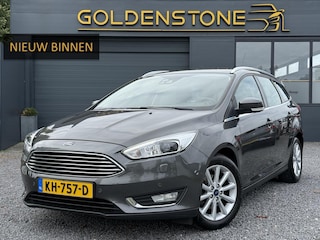 Ford Focus Wagon 1.0 Titanium Edition 1e Eigenaar,6 Bak,Trekhaak,125pk,Navi,Pdc V+A,Clima,Cruise,Lm velgen,Apk tot 04-2026