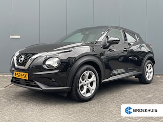 Nissan Juke 1.0 DIG-T 117pk N-Connecta | Camera | Carplay | Armsteun | Boordcomputer | Bestuurdersstoel in hoogte verstelbaar | Inklapbare spiegels | Cruise control | Lichtmetalen velgen | Keyless entry | Parkeersensoren | Regensensor