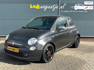 Fiat 500 0.9 TwinAir Blackjack *xenon *airco *leder *16" *NL