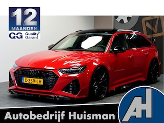 Audi A6 Avant 4.0 TFSI 599kW/815pk Aut8 Quattro PANORAMADAK + SOFTCLOSE + HELIX HIGH END AUDIO + AKRAPOVIC + STANDKACHEL + 360 CAMERA + ADAPT.CRUISE + LANE ASSIST + MATRIX LED + STOELVERWARMING&-VENTILATIE + EVENTURI INLAAT + EL.TREKHAAK + 22" LM-VELGEN!!