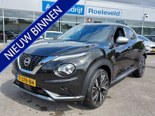 Nissan Juke 1.0 DIG-T 114pk Automaat N-Design | 1ste Eigenaar | Navi | Apple Carplay+Android Auto | Clima | Cruise | Keyless Entry | Led Koplampen | Pdc V+A+Camera | Privacy Glass | 19''lm