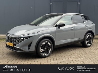 Nissan Qashqai 1.3 MHEV Xtronic N-Connecta Automaat / HUD / Nieuw Model / Facelift / Design Pack / Cold Pack / Allseason banden / Trekgewicht 1800 kg / Stuur-, Stoel en Voorruitverwarming / Elektrische achterklep /Rondomzicht camera / Adaptief CC /