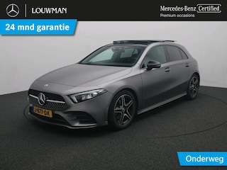 Mercedes-Benz A-klasse 160 Business Solution AMG AMG Line | Night Pakket | Panorama Schuif-Kanteldak | Sfeerverlichting. Inclusief 24 maanden MB Certified garantie voor Europa.