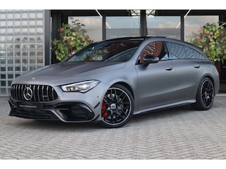 Mercedes-Benz CLA Shooting Brake 45 S 4MATIC+ | Rij-ass. Plus pakket, Pano, Driver's Package, Memory, Stoelverwarming, Burmester, Night-pakket, Trekhaak
