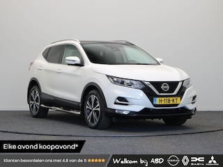 Nissan Qashqai 1.3 DIG-T Tekna | Trekhaak | Rondomzicht camera | Climate control | Lederen bekleding | Panoramadak | Elektrische bestuurder stoel |