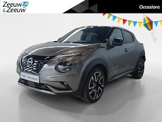 Nissan Juke 1.6 Hybrid N-Design *Tch.pack*Coldpack light*Dodehoek sensoren*Camera360view*Stoel en stuurverwarming*parkeersensoren voor en achter*Automaat*Navigatie*Applecarplay & Androidauto*