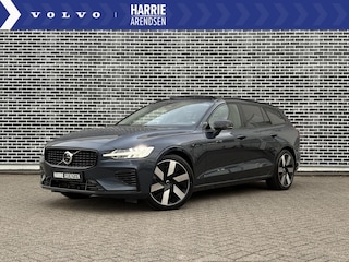 Volvo V60 2.0 T6 Plug-in hybrid AWD Ultra Dark | Trekhaak | Panoramadak | 360 camera | gelamineerde zijruiten | 19" velgen | Stoel- en stuurwielverwarming | Getint glas | Navigatie |
