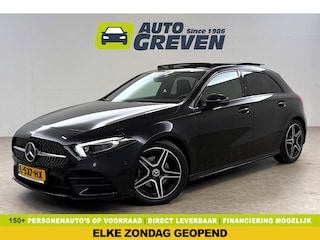 Mercedes-Benz A-klasse 180 Business Solution AMG Pano Sfeerverl. Virtual LED Clima Cruise Carplay Navi PDC 18"LMV