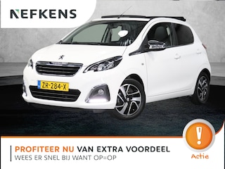 Peugeot 108 1.0 e-VTi Allure TOP! | AUTOMAAT | AppleCarplay/AndroidAuto | Climate Control | Navigatie | LED | Camera | LEER | Stoelverwarming | 15"LMV | Isofix | Privacy Glass | Vouwdak/Cabrio | UNIEK!! |