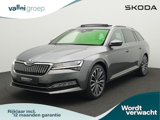Skoda Superb Combi 1.4 TSI 218 pk DSG PHEV iV Laurin & Klement | Panoramadak | Adaptieve onderstelregeling (DCC) | Leder | Geheugen-/massagestoelen | Rondomzicht camera | CANTON sound | Stoelventilatie | 19 inch