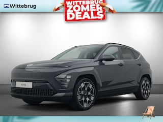 Hyundai Kona Premium 65.4 kWh Volledig Elektrisch met Navigatie, Lederen bekleding en Stoelverwarming Uit voorraad leverbaar!