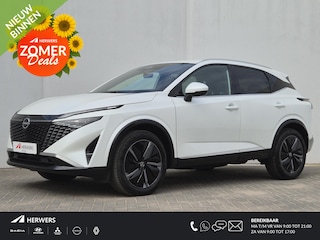 Nissan Qashqai 1.3 MHEV Xtronic Tekna Automaat / Nieuw Model / Facelift / Cold Pack / HUD / Stuur-, Stoel en Voorruitverwarming / Trekgewicht 1800 kg / Rondomzicht camera / Adaptief CC / Apple Carplay Android Auto /