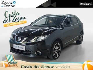 Nissan Qashqai 1.6 Tekna *Navi+360Camera*Climate Control*Panoramadak*Stoelverwarming*Trekhaak*Keyless Entry*Nette auto!