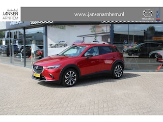 Mazda CX-3 2.0 SkyActiv-G 121 Luxury , Automaar, Trekhaak, Camera, Navi, Apple Carplay, Android Auto, Stoelverwarming, Cruise, LKA, PDC, LMV 18 Inch, Wit Leder