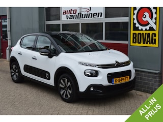 Citroën C3 1.2 PureTech S&S Shine O.a: Clima, Navi, Cruise, Key-Less, PDC, 1/2 Leder, Camera, Carplay, etc.. Rijklaar! All-in prijs !!