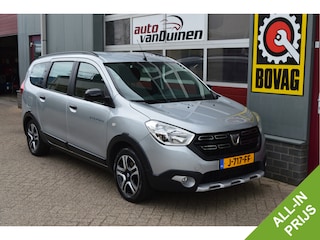 Dacia Lodgy 1.3 TCe Stepway 7p. O.a: Trekhaak, PDC, Camera, Navi, Airco, Cruise, Etc. All-in prijs!