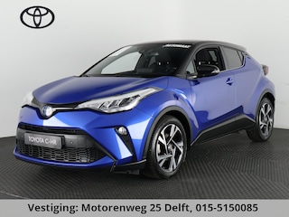 Toyota C-HR 1.8 HYBRID STYLE BI-TONE AUTOMAAT GARANTIE 2-2032 HALF LEDER. CARPLAY NAVI. 18 INCH .PDC V+A. CAMERA.
