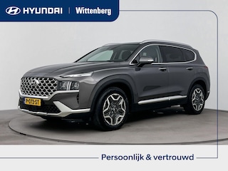 Hyundai Santa Fe 1.6 T-GDI HEV PREMIUM SKY | TREKHAAK | SCHUIFKANTELDAK | 1650 KG TREKGEWICHT | CLIMA | CRUISE | LEDER | 19'' LM VELGEN | FABRIEKSGARANTIE GELDIG T/M 6-2027! |