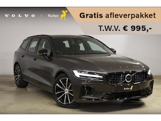 Volvo V60 T6 350PK Automaat Plug-in Hybrid AWD Plus Dark / Navigatie / 360 Camera / Panorama Dak / Adaptieve Cruise Control / Harman Kardon / Elektrische Stoelen / LM Velgen / Trekhaak /