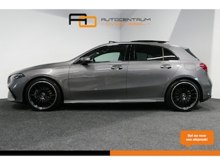 Mercedes-Benz A-klasse 200 AMG Line / Facelift / A45 AMG Diffuser / Panamericana Grill / Panoramadak / Elektr. verstelbare voorstoelen + memory / Ambienteverlichting / Apple Carplay - Andriod Auto / Adaptief onderstel AMG / Head-up display / Rondomzicht camera / Multibeam LED / Draadloze telefoonlader / 19'' LMV / Augmented Reality Video / Night pakket / Agility Control / Navigatie / Cruise Control / Widescreen