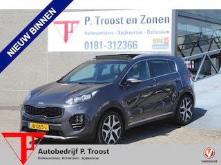 Kia Sportage 1.6 T-GDI 4WD GT-Line PlusLine Automaat/Panoramadak/Navigatie/Achteruitrijcamera/Parkeersensoren rondom/Dodehoek detectie/Stoelverwarming Voor en Achter/Stoelkoeling/Stuurverwarming/Elektrisch verstelbare stoelen/Draadloze telefoonlader/Elektrische achter