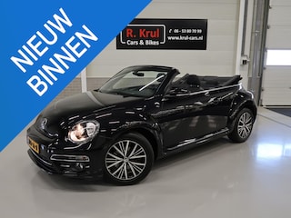 Volkswagen Beetle Cabriolet 1.2 TSI Sound Automaat DSG Airco-ecc Navigatie Stoelverwarming App connect Sportvelgen Parkeersensoren Boekjes aanwezig Windscherm 1e Eigenares