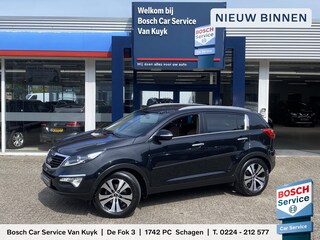 Kia Sportage 2.0 Super Pack / Automaat / NL-Auto / Dealer-Onderhouden / Cruise-Control / Vol-Leder / Stoelverwarming V+A / Trekhaak / Radio-Bluetooth / Navi / Armsteun V+A / Keyless / Xenon / Climate-Control / PDC-Achter met Camera / 18'' LMV / ENZ.