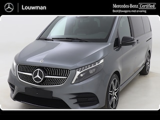 Mercedes-Benz V-klasse 250d Lang Financial Lease Avantgarde AMG Dubbele Cabine Night pakket Elektrische schuifdeuren Leder zwart