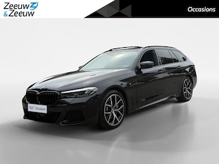 BMW 5-serie Touring 530e Business Edition Plus M-Pakket | 1e Eig | M-sportpakket|dealer onderhouden|schuif/kanteldak|Harman&Kardon|HUD|Apple Carplay|luxe lederen bekleding|360 camera|clima control|stoelverwarming| TREKHAAK