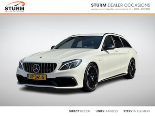 Mercedes-Benz C-klasse Estate AMG 63 | Burmester | Geheugenstoelen | Sportuitlaat | Designo Kleur | Kruisspaak Velgen | Adapt. Cruise Control | Alcantara Stuurwiel | Rijklaarprijs!