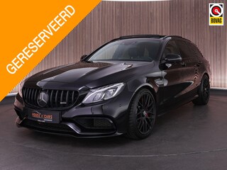 Mercedes-Benz C63S AMG 510pk Estate |carbon|memory|head-up|panoramadak|360 camera|Burmester|stoelventilatie|blind-spot|rijstrookhulp|