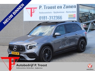 Mercedes-Benz GLB AMG 35 4MATIC Premium Plus Panoramadak/Night pakket/Sfeerverlichting/Navigatie/Keyless/Cruise control/Climate control/Elektrisch verstelbare stoelen met memory/Stoelverwarming/Dodehoek detectie/Achteruitrijcamera/Parkeersensoren rondom/Elektrische achterk