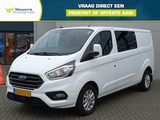 Ford Transit Custom 2.0 TDCi 130pk Limited Dubbele Cabine 6-zitpl. | Airconditioning | Navigatie | Trekhaak (2500kg) | Winterpack
