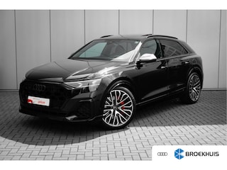 Audi Q8 4.0 TFSI S quattro 508 pk | Orig. NL | Onderstelpakket Advanced | Audi fabrieksgarantie tot 08-2028 | Assist.pakket Tour & City & Park | Stoelventilatie & massage | Trekhaak | Actieve rolstabilisatie | quattro met sportdifferentieel | Vierwielbesturing