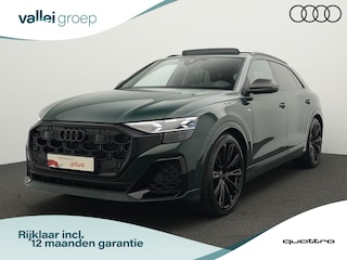 Audi Q8 60 TFSI e tiptronic quattro Pro Line S Competition | Goodwood Green(Audi Exclusive) | Panoramadak | Trekhaak | Vierwielsturing | Sportstoelen plus | Laser LED | Bang & Olufsen | Rondomzicht camera