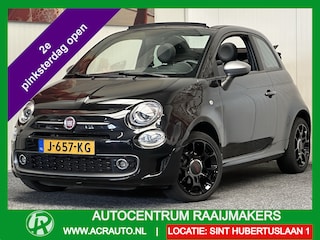Fiat 500 1.2 SPORT CABRIOLET ZEER MOOI !! DIGITALE DISPLAY HALF LEDER STUUR BEDIENING NIEUWE 16 INCH LM VELGEN
