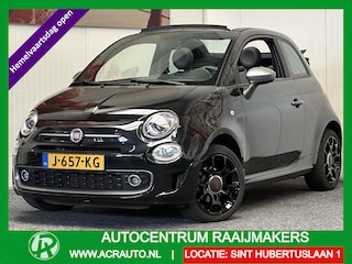 Fiat 500 1.2 SPORT CABRIOLET ZEER MOOI !! DIGITALE DISPLAY HALF LEDER STUUR BEDIENING NIEUWE 16 INCH LM VELGEN