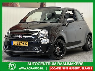 Fiat 500 1.2 SPORT CABRIOLET ZEER MOOI !! DIGITALE DISPLAY HALF LEDER STUUR BEDIENING NIEUWE 16 INCH LM VELGEN