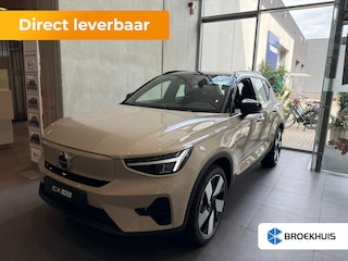 Volvo EX40 Single Motor Extended Range Plus Nubuck Suede Bekleding- Zwart dak- 20' 5-Spaaks Black Diamond Cut
