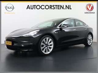 Tesla Model 3 Long Range AWD 75kWh 463PK 19"Lmv FSD-3 Computer Premium Audio AutoPilot Panoramadak Camera's Leer Adaptive-Cruise-Control+Stop&Go Pdc Dual-Ecc Dual-Motor Keyless 4WD Stoel en achterbank verwarming Elektr.Stoelen+Memory+Easy-Entry WiFi Origineel Nederlandse Auto Garantie op Accu/Motor tot 22-04-2028/192.000km