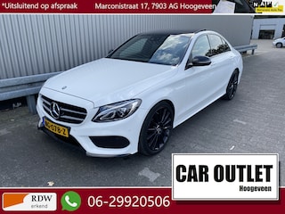 Mercedes-Benz C-klasse 180 AMG Sport Edition Leer, Clima, Pano, Navi, Burmester Surround, CC, PDC v/a, LED, LM, nw. APK – Inruil Mogelijk –